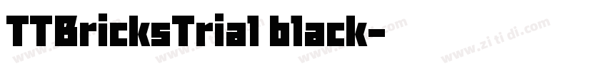 TTBricksTrial black字体转换